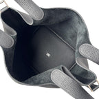 Hermes Picotin Lock MM Noir Black Taurillon Clemence Handbag — view 7