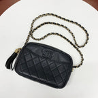 Chanel CC Logo Camera Bag Tassel Chain — view 5