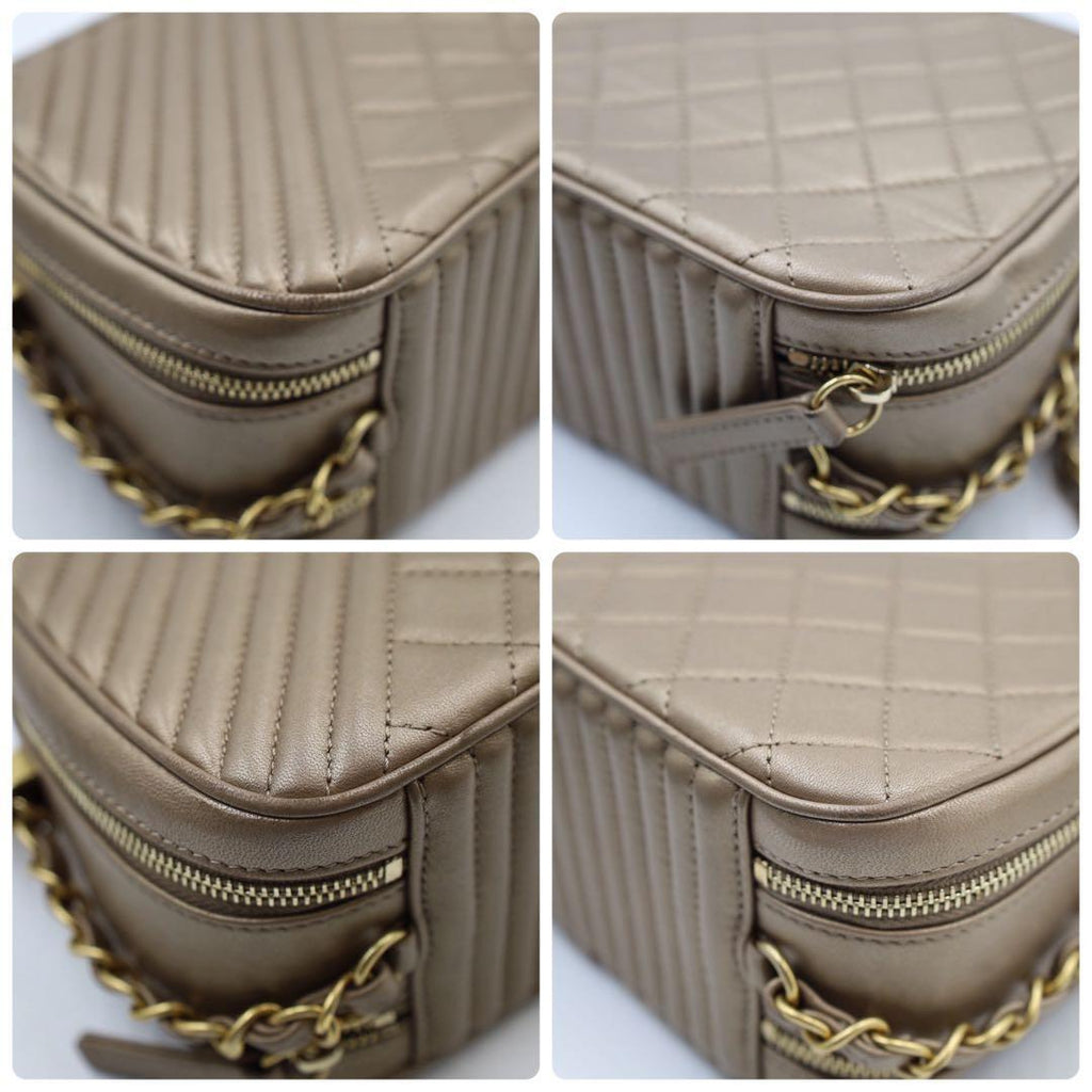 Chanel Camera Bag Blanc Zu Gold — view 6