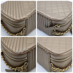 Chanel Camera Bag Blanc Zu Gold — view 6