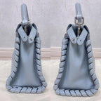 Fendi Mini Peekaboo Leather 2-Way Handbag Blue — view 4
