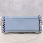 Fendi Mini Peekaboo Leather 2-Way Handbag Blue — view 5