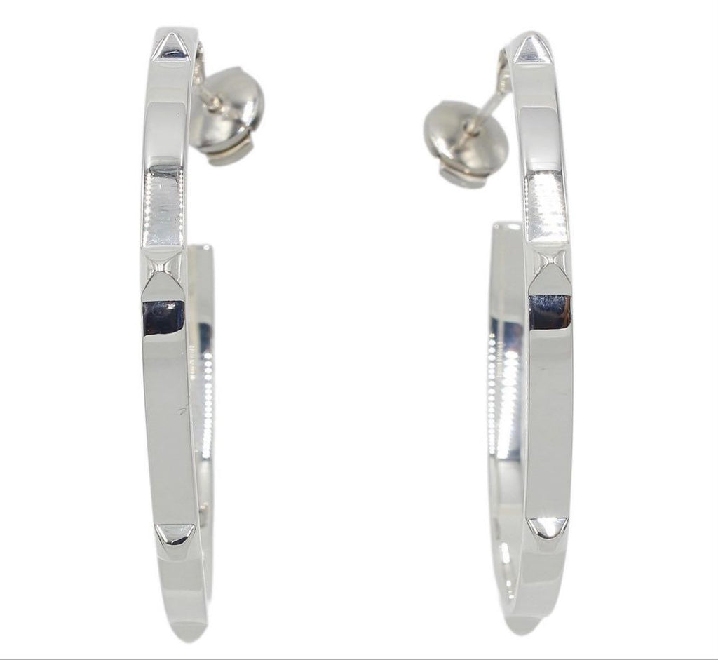 Hermes Cles All Mini Cle Medalle Hoop Earrings — view 3