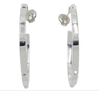 Hermes Cles All Mini Cle Medalle Hoop Earrings — view 3