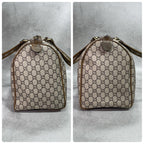 Gucci GG Boston Bag Hand Brown Leather Logo — view 7