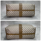 Gucci GG Boston Bag Hand Brown Leather Logo — view 8