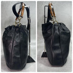 Gucci Shoulder Bag 2-Way Bamboo Black Leather — view 7