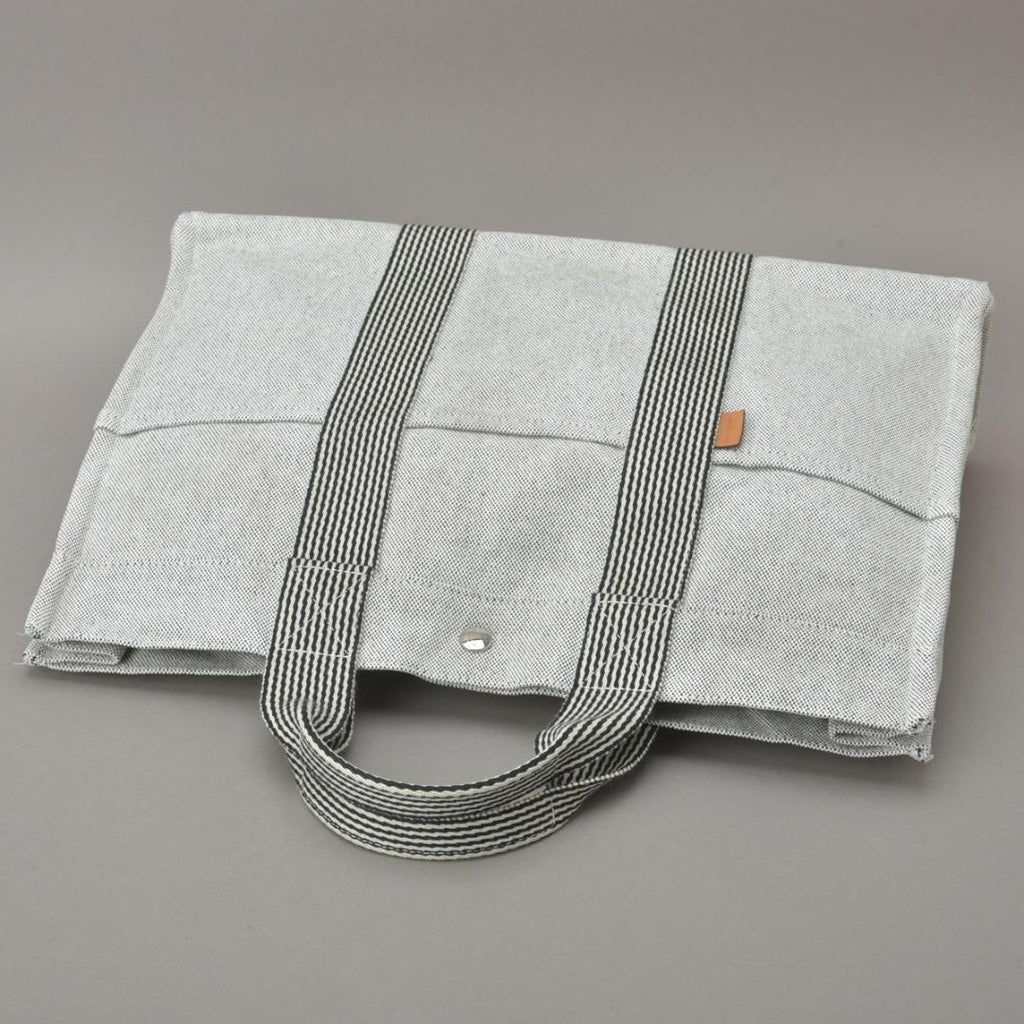 Hermes New Fourre Tout MM Tote Bag Canvas Gray Black — view 4