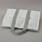 Hermes New Fourre Tout MM Tote Bag Canvas Gray Black — view 4