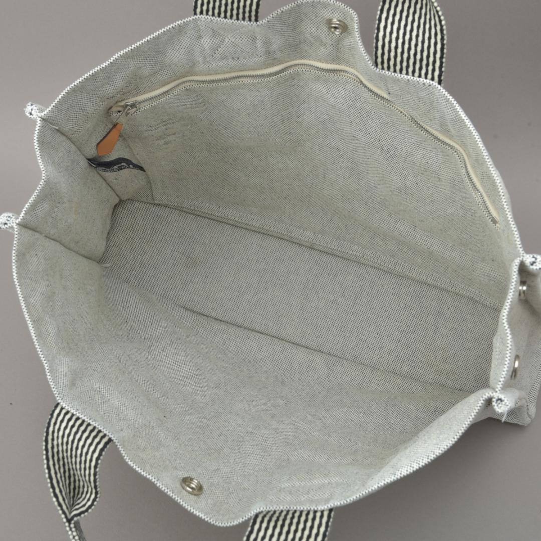 Hermes New Fourre Tout MM Tote Bag Canvas Gray Black — view 6