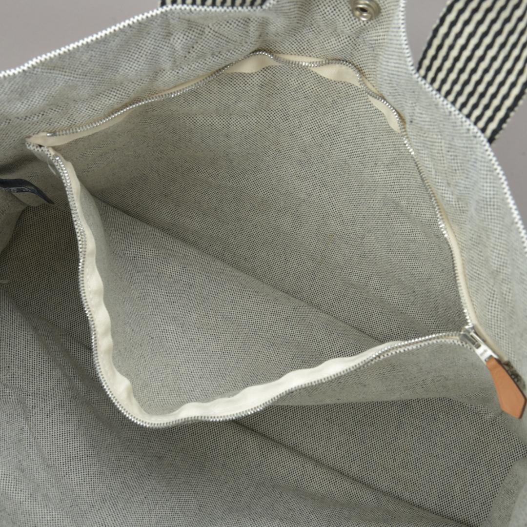 Hermes New Fourre Tout MM Tote Bag Canvas Gray Black — view 7