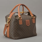 Celine Macadam Handbag 2-Way Leather Brown — view 2