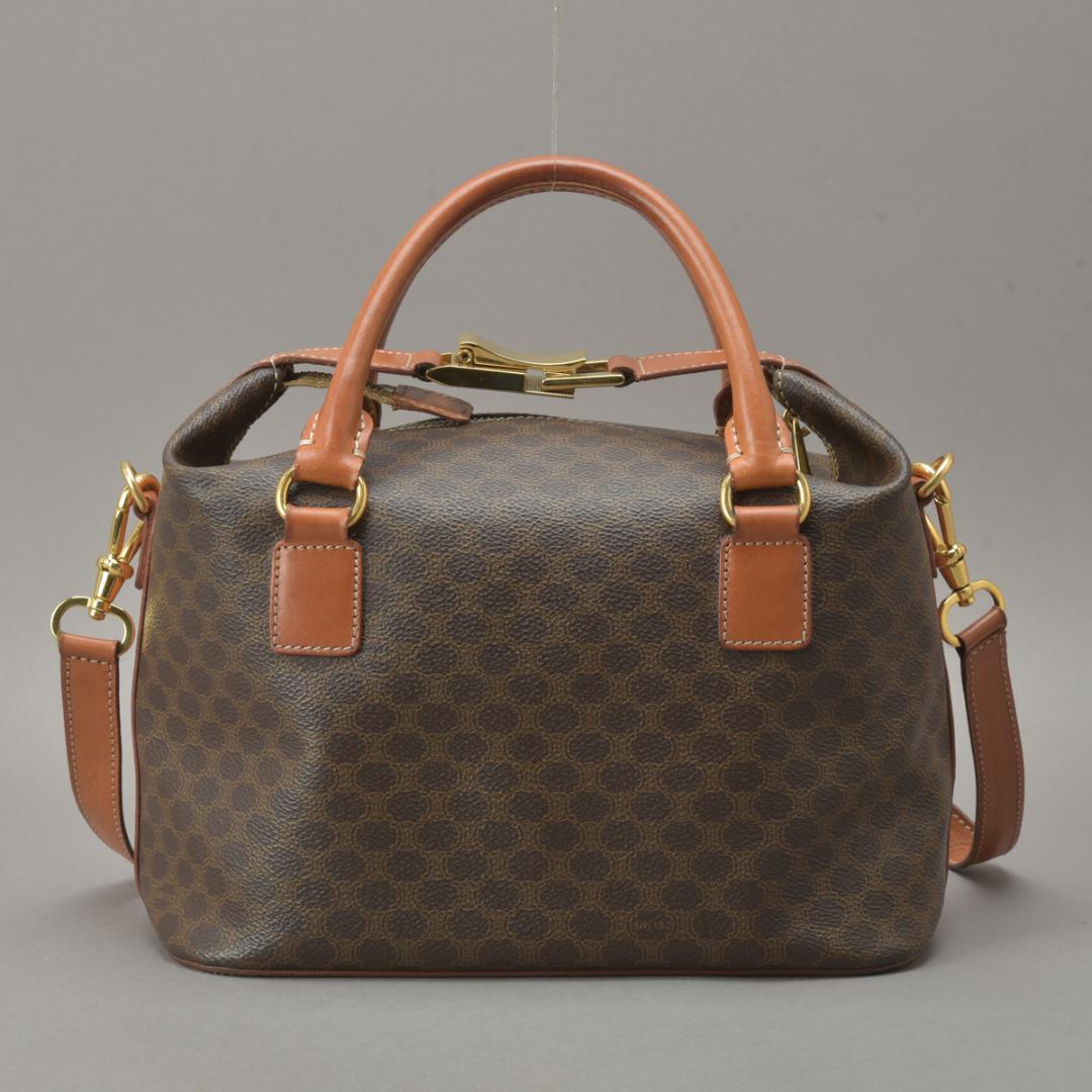 Celine Macadam Handbag 2-Way Leather Brown — view 3