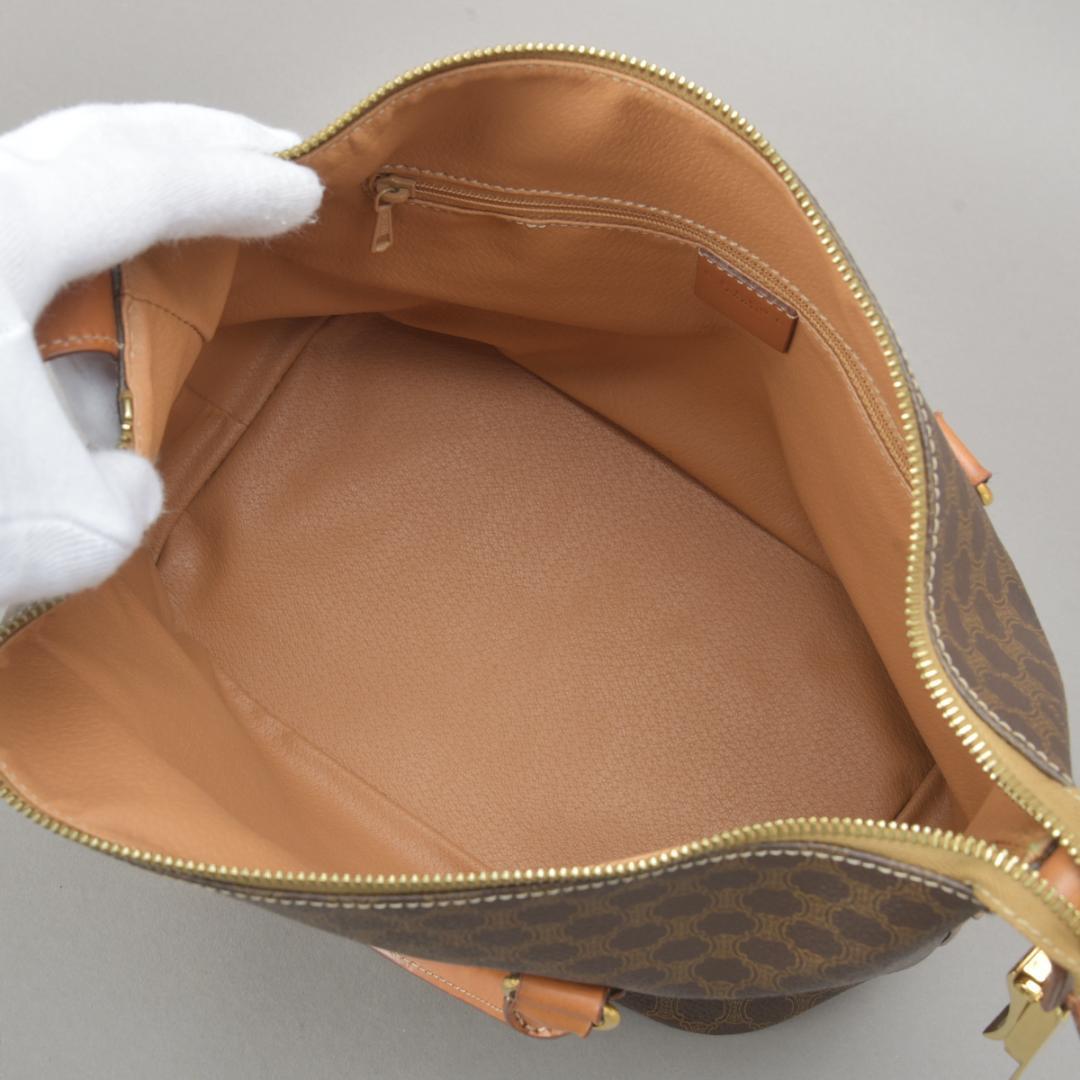 Celine Macadam Handbag 2-Way Leather Brown — view 6