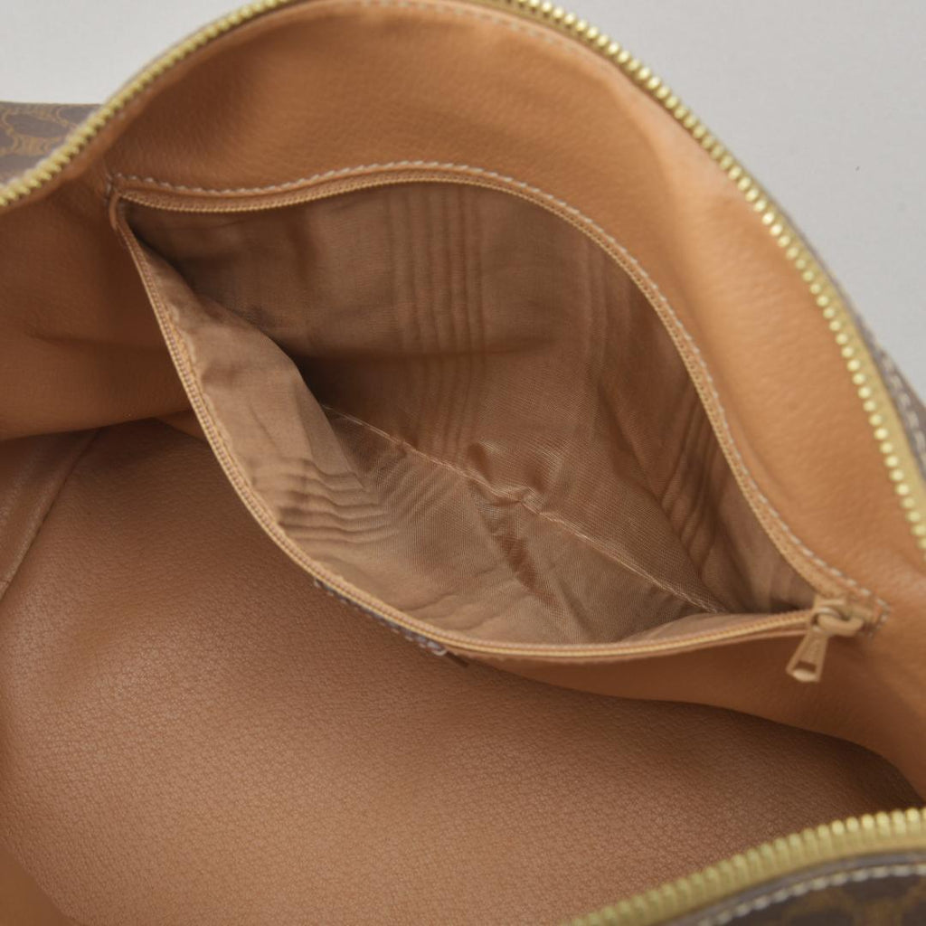 Celine Macadam Handbag 2-Way Leather Brown — view 7