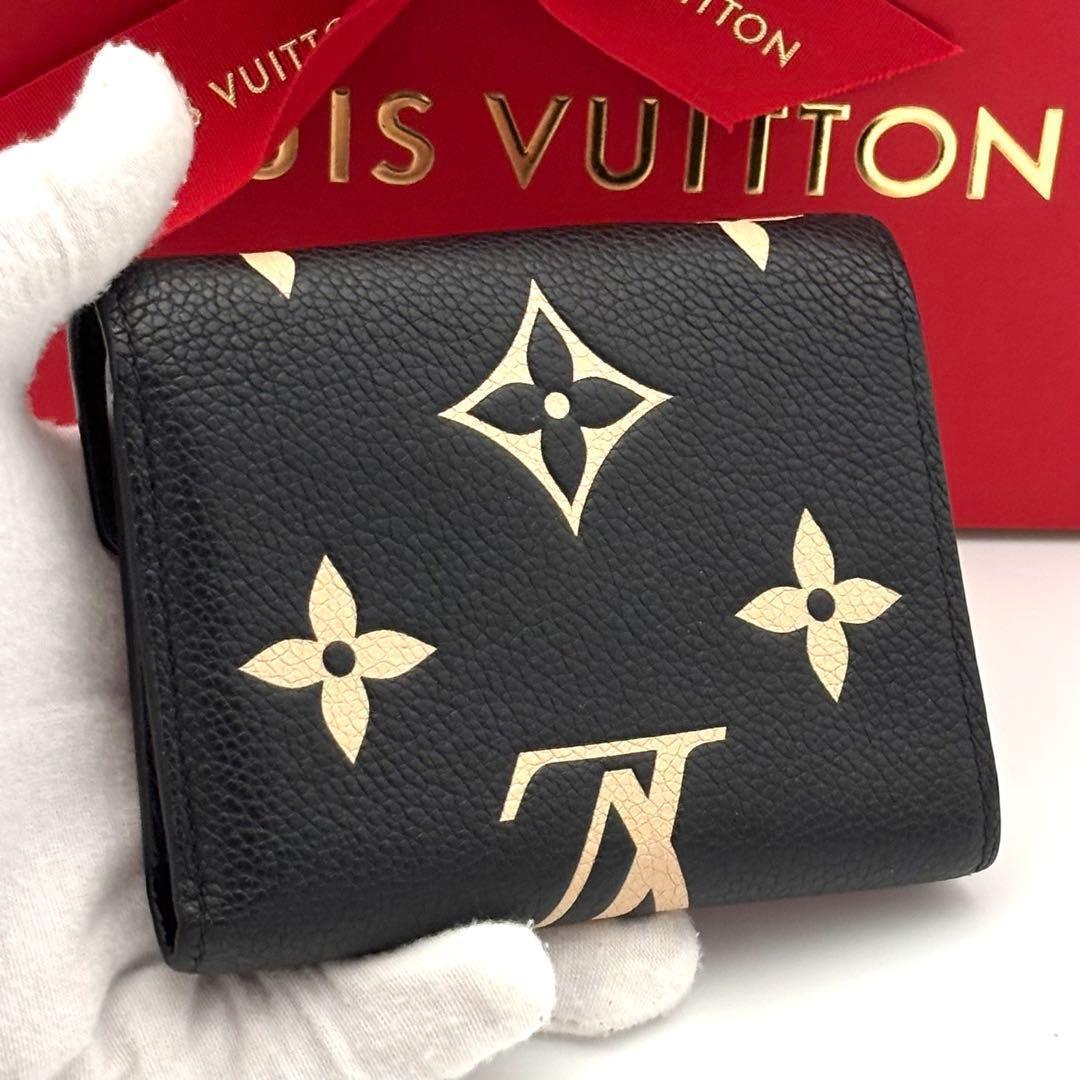 Louis Vuitton Wallet Monogram Bicolor Victorine Black — view 2