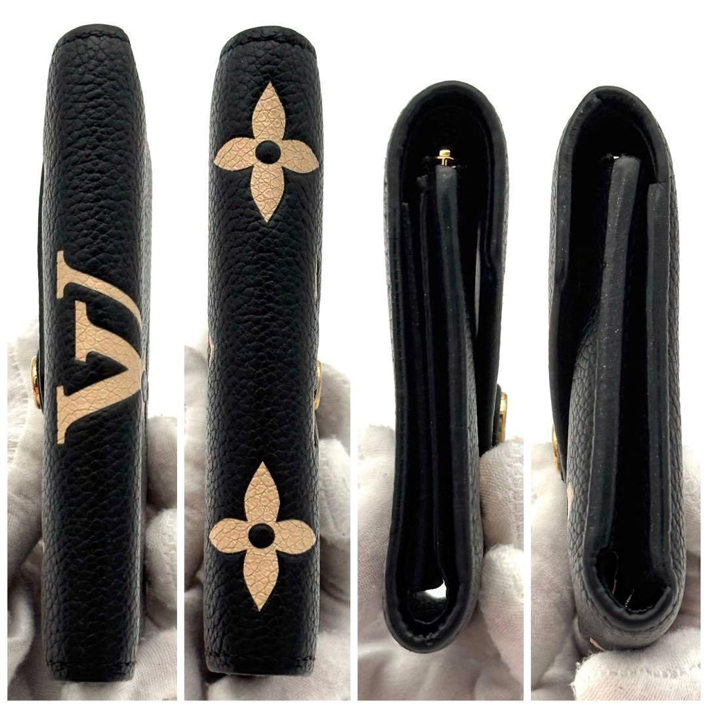 Louis Vuitton Wallet Monogram Bicolor Victorine Black — view 8