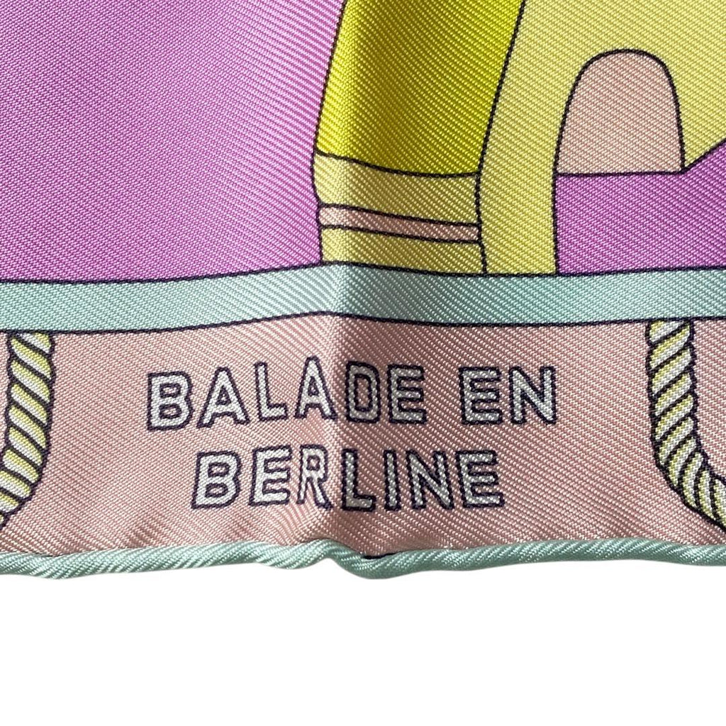 Hermes Petit Carre 45 Berlinne Riding A Carriage Scarf — view 3