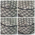 Gucci GG Shoulder Bag Navy Beige Leather Logo — view 9