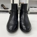 Hermes Neo Leather Kelly Hardware Short Boots Black — view 4