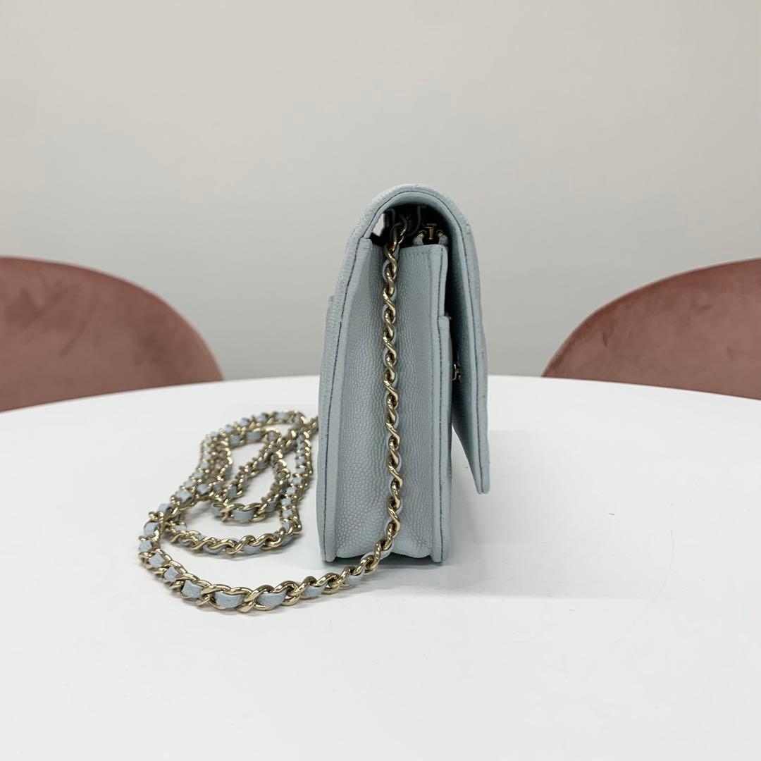 Chanel CC Logo Quilted Chain Wallet Shoulder — view 2