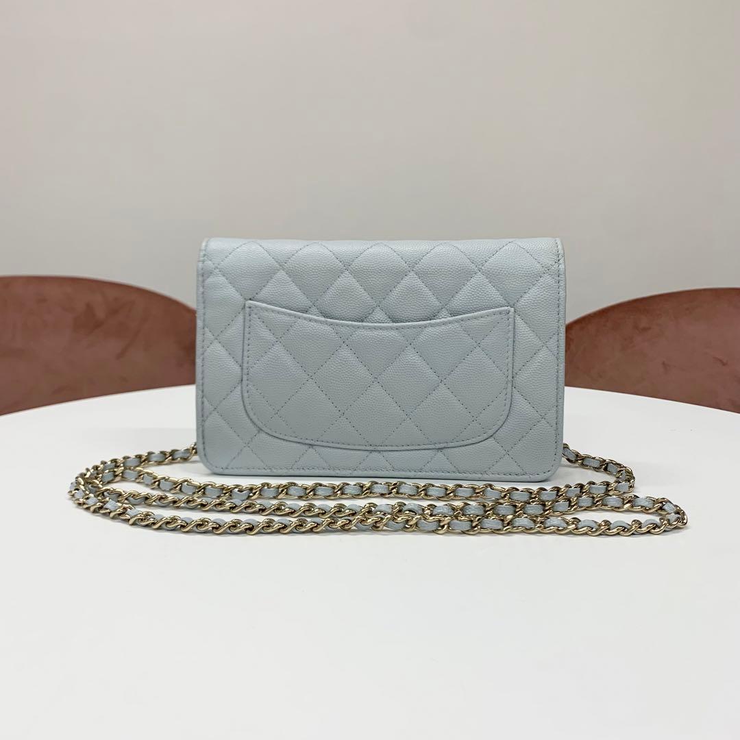 Chanel CC Logo Quilted Chain Wallet Shoulder — view 3