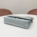 Chanel CC Logo Quilted Chain Wallet Shoulder — view 4