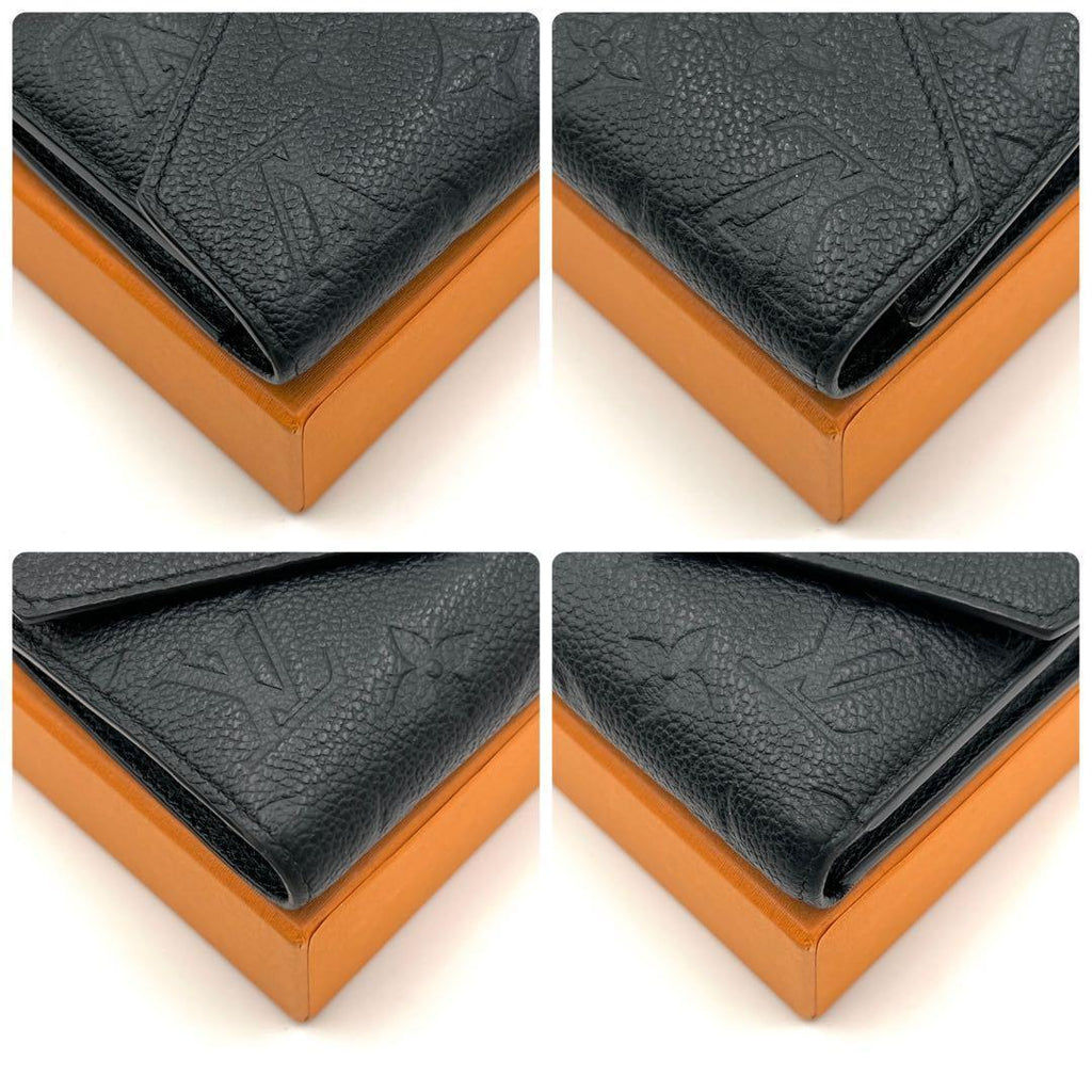 Louis Vuitton Portefeuille Victorine Empreinte Monogram Black Wallet — view 7
