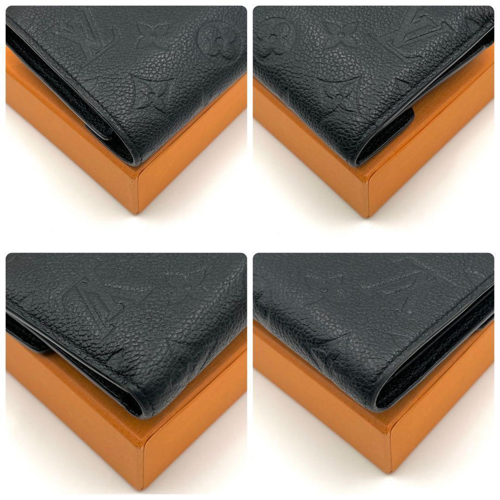 Louis Vuitton Portefeuille Victorine Empreinte Monogram Black Wallet — view 8