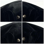 Prada Suede Handbag Velour Archive Kiss Lock — view 8