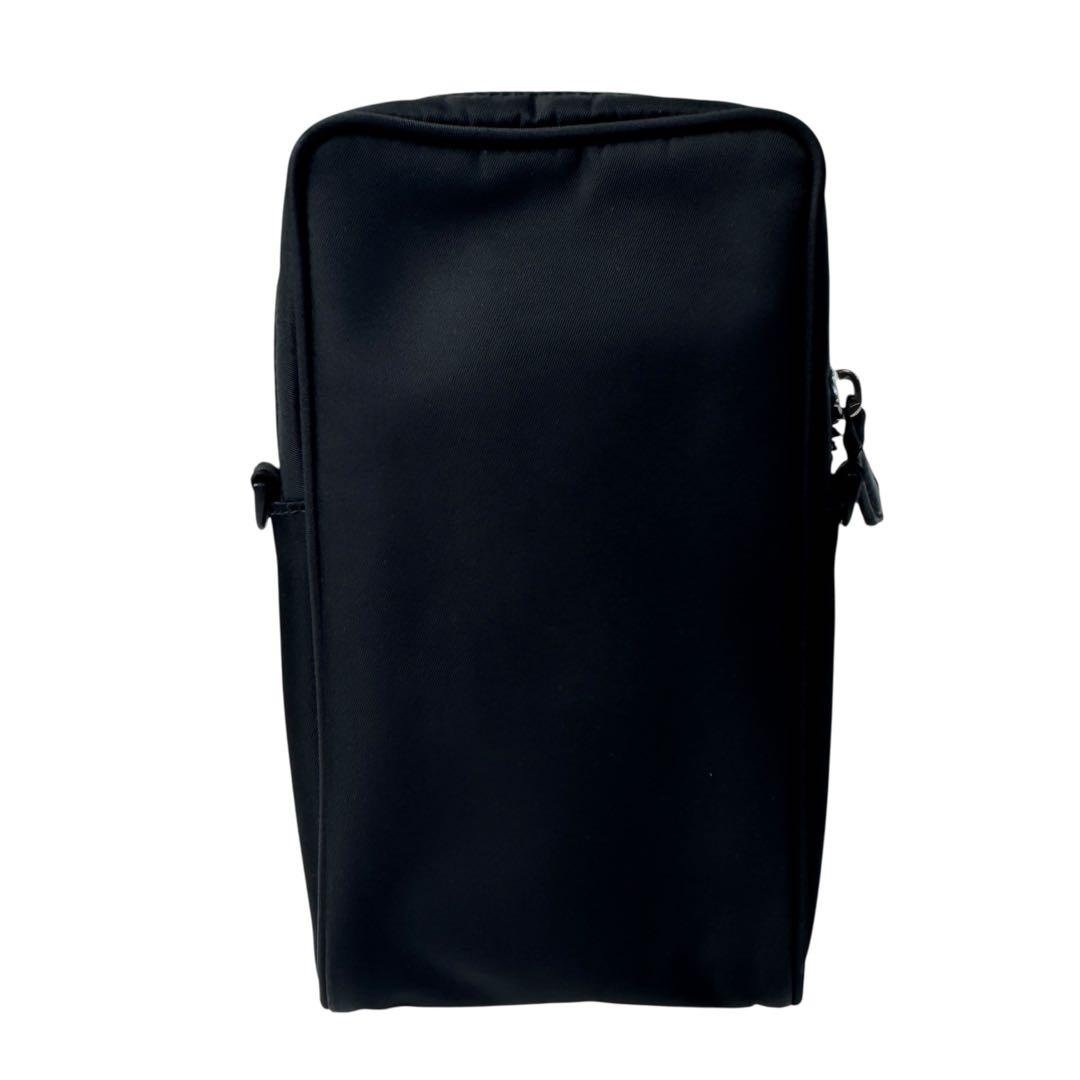 Fendi Baguette Phone Pouch Nylon Shoulder Bag Black — view 3