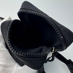 Fendi Baguette Phone Pouch Nylon Shoulder Bag Black — view 7