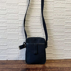 Dior All Over Print Vintage Canvas Leather Shoulder Bag Black — view 3