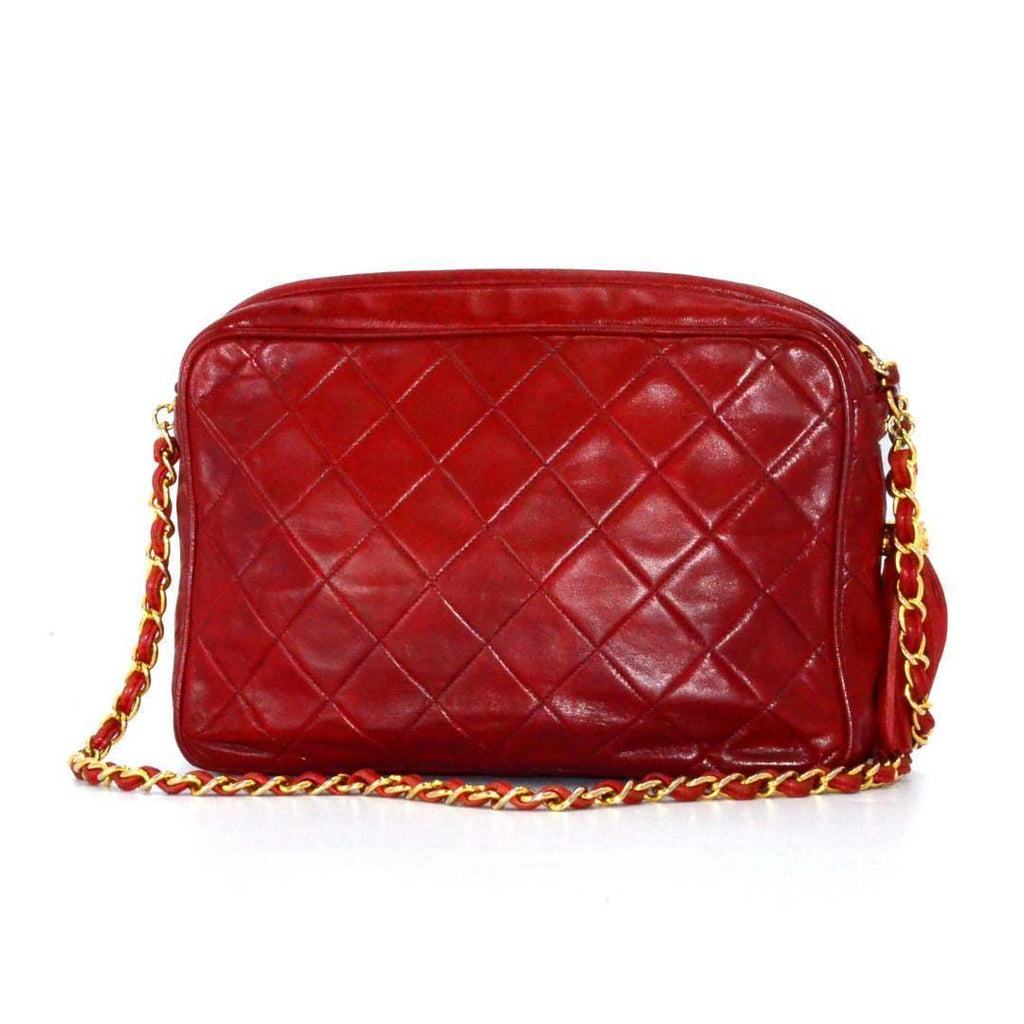 Chanel Quilted Lambskin Fringe Chain Shoulder Bag — view 2