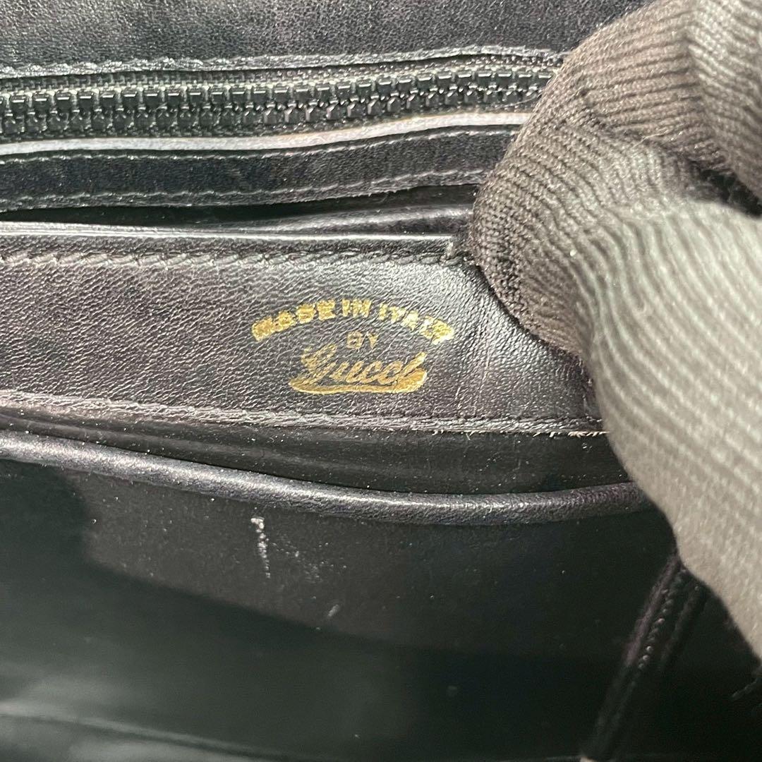 Gucci Handbag Black Gold Leather — view 6