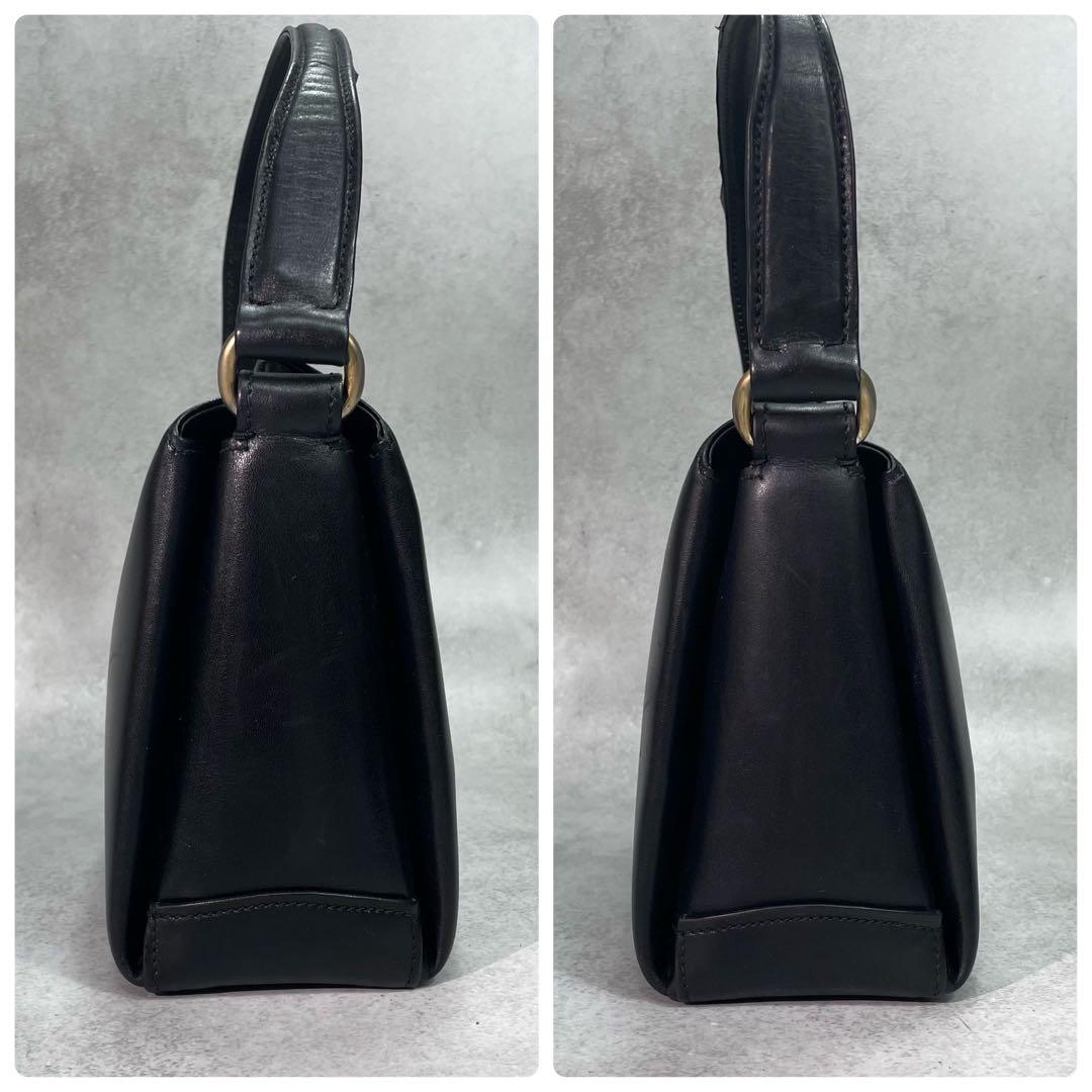 Gucci Handbag Black Gold Leather — view 8