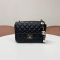 Chanel Quilted CC Logo Heart Chain Shoulder