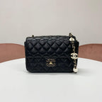 Chanel Quilted CC Logo Heart Chain Shoulder