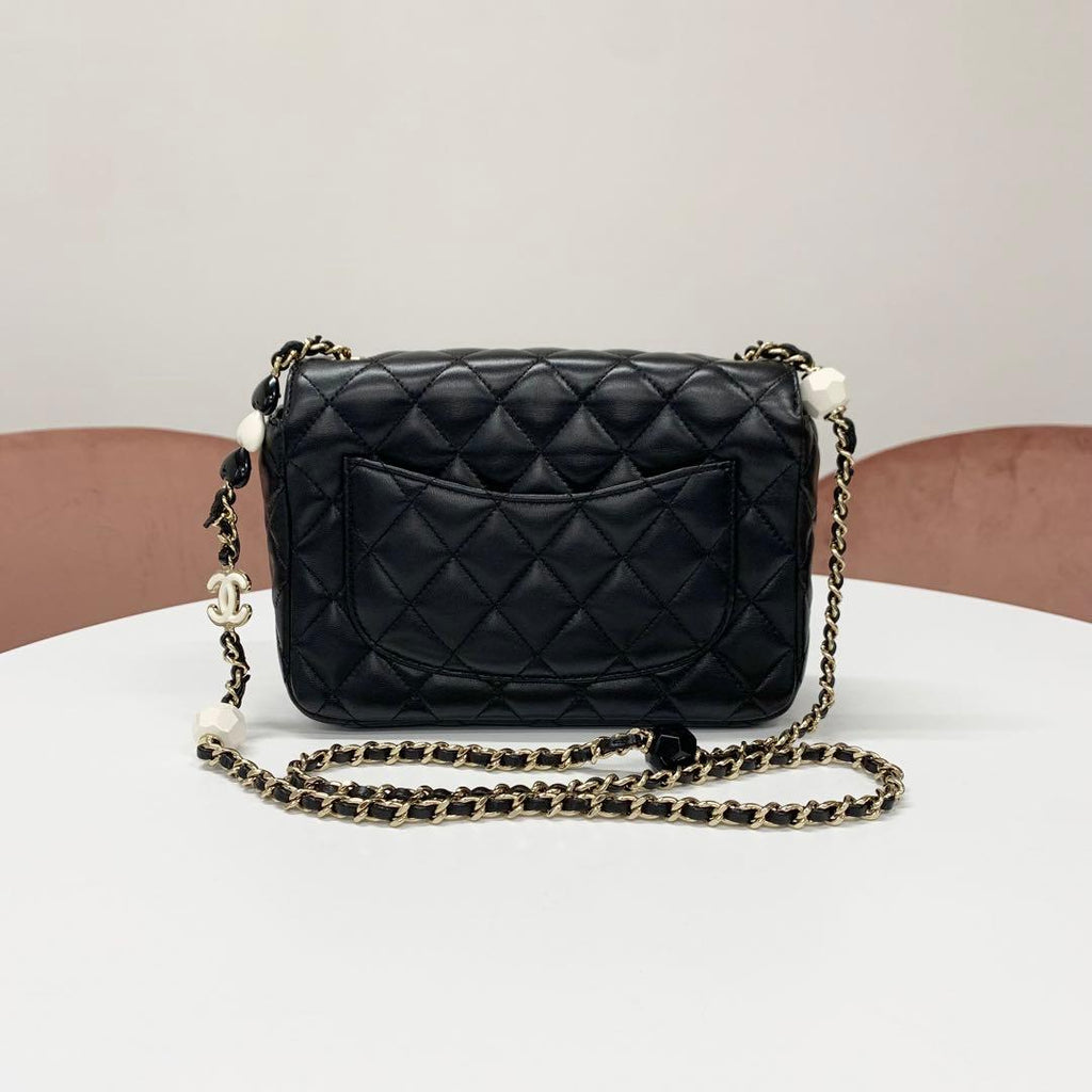Chanel Quilted CC Logo Heart Chain Shoulder — view 3