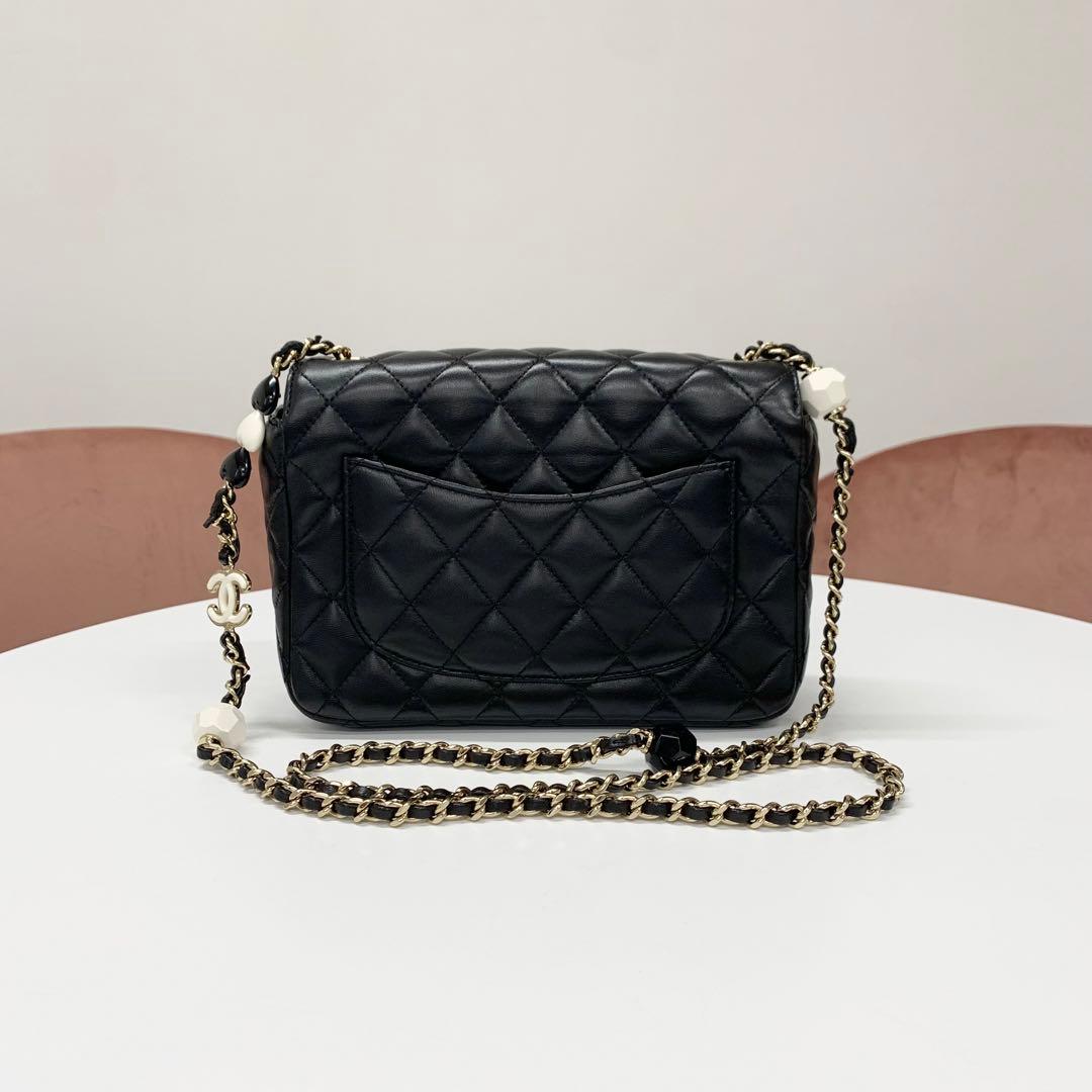 Chanel Quilted CC Logo Heart Chain Shoulder — view 3