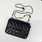 Chanel Quilted CC Logo Heart Chain Shoulder — view 5