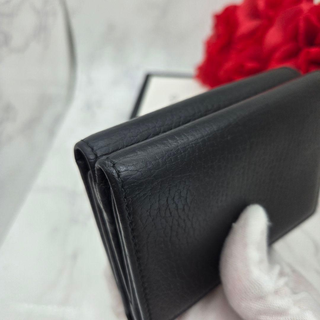 Gucci Fold Wallet GG Marmont Black — view 6