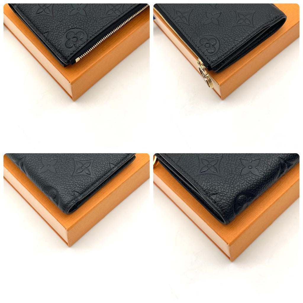 Louis Vuitton Portefeuille Lisa Empreinte Noir Black Wallet — view 9