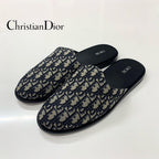 Dior Oblique Jacquard Sandals Navy