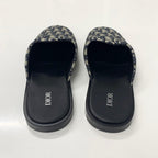 Dior Oblique Jacquard Sandals Navy — view 5