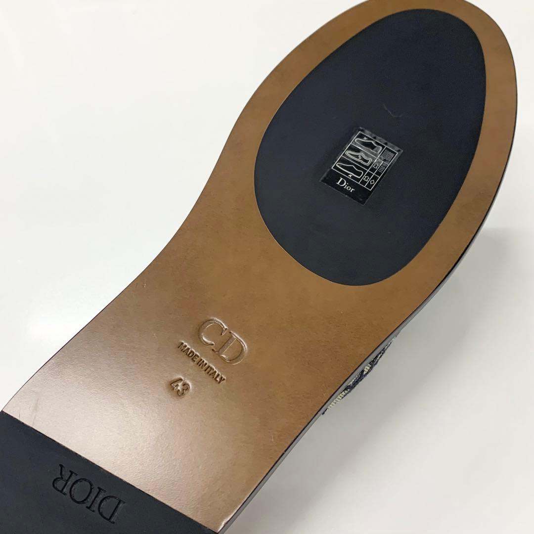 Dior Oblique Jacquard Sandals Navy — view 8
