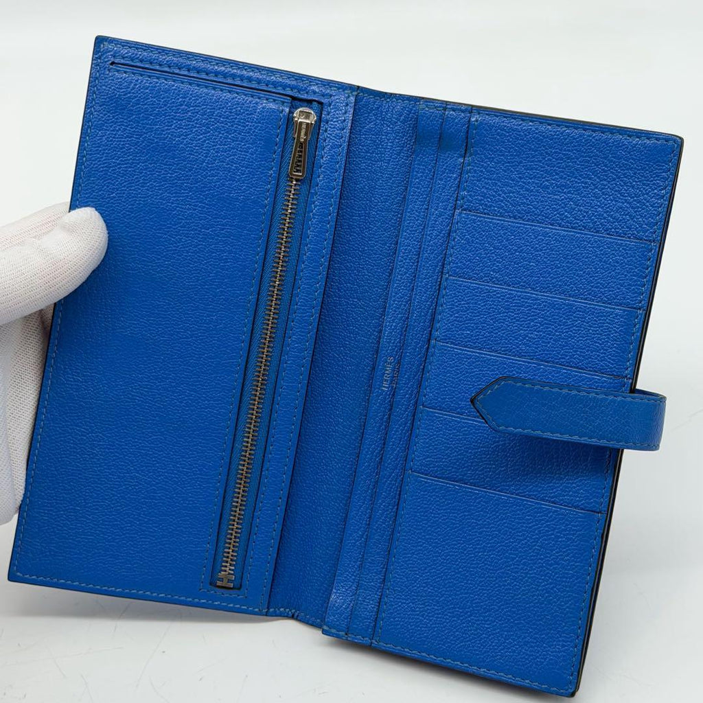 Hermes Bearn Soufflet Chevre Bifold Classic Wallet — view 6