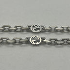 Gucci Interlocking Necklace Silver — view 9
