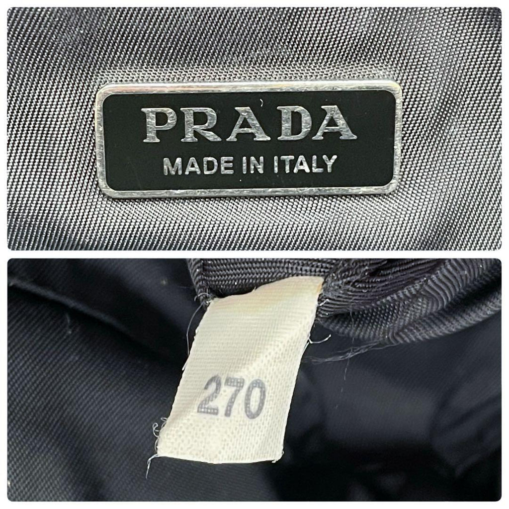 Prada Nylon Leather Flower Shoulder Bag 2-Way — view 9