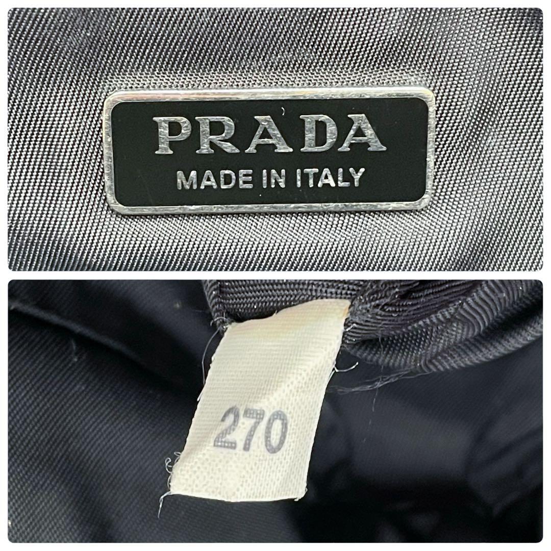 Prada Nylon Leather Flower Shoulder Bag 2-Way — view 9